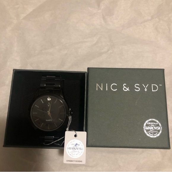 Men’s quartz watch with crystal swarski - Picture 3 of 3